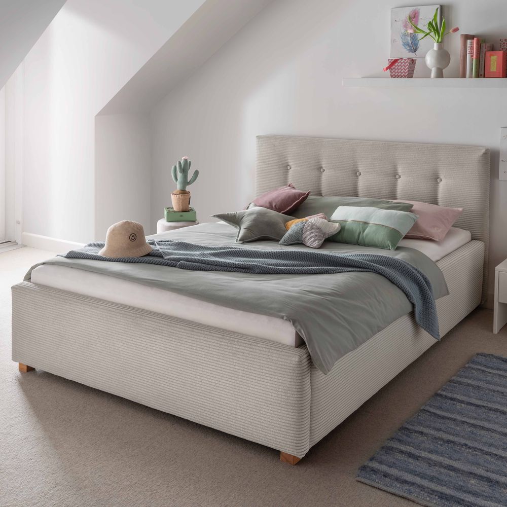 INFANSKIDS »Lima« Polsterbett 140x200 cm / Vienna 02 Ocean Image