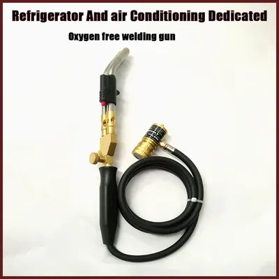 Double Jets Propane Welding Torch 3600℉ Mapp Gas Welding Gun With Electronic Ignition Air Conditioner Copper Tube Welding Guns