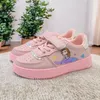 Disney Ariel Prinzessin Kinder Tennis Turnschuhe Kinder Laufschuhe Mädchen Sport Schuhe Rosa Weiß Atmungsaktive Haken Schleife Junge Kind Turnschuhe