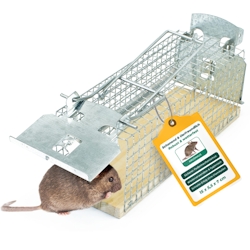 Lebendfalle für Mäuse aus Draht - Mäusefalle - tierfreundliche Alternative zu Schlagfallen und Giftköder: 1 Stück Image
