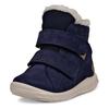 Klettstiefel ECCO "SP.1 Lite Infant", Kinder, Gr. 26, blau (dunkelblau), Nubukleder, sportlich, Schuhe, Winterstiefel, Winterboots, waterproof, mit SHOCK-POINT-Technologie