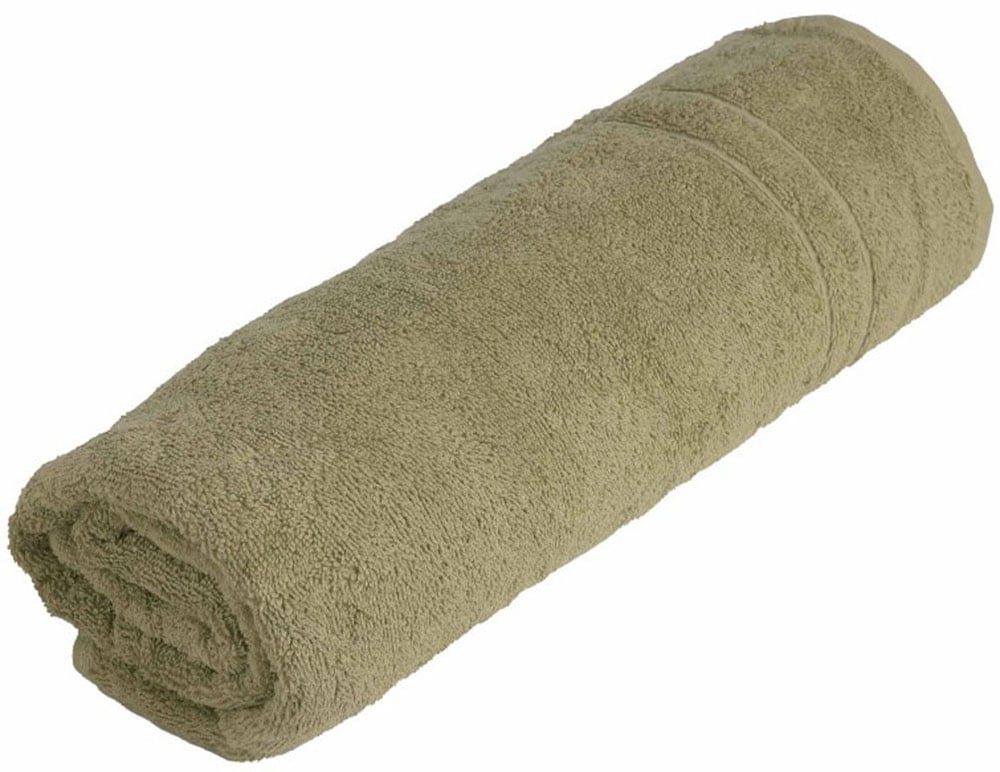 Duschtuch WEWO FASHION "9518DT", grün (sage), B:70cm L:140cm, Frottee, Frottee, Handtücher, saugstark Image