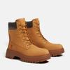 Schnürboots TIMBERLAND "CORA VALLEY6 INCH LACE BOOT", Gr. 37,5, braun (wheat nubuck), Leder, sportlich, Schuhe, Winterstiefel, Schnürstiefel, Winterschuhe