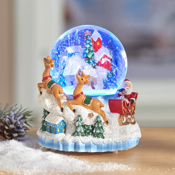 LED-Schneekugel mit Musik Image