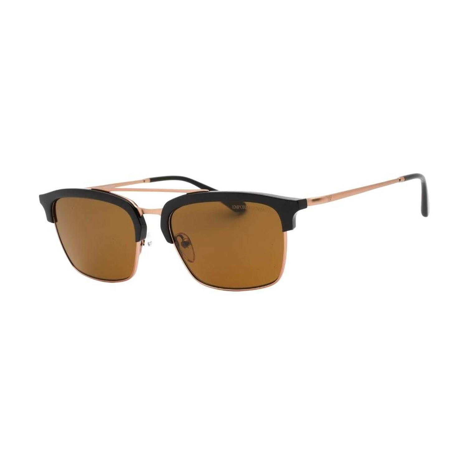Emporio Armani Herren Quadratische Sonnenbrille (Braun) Image