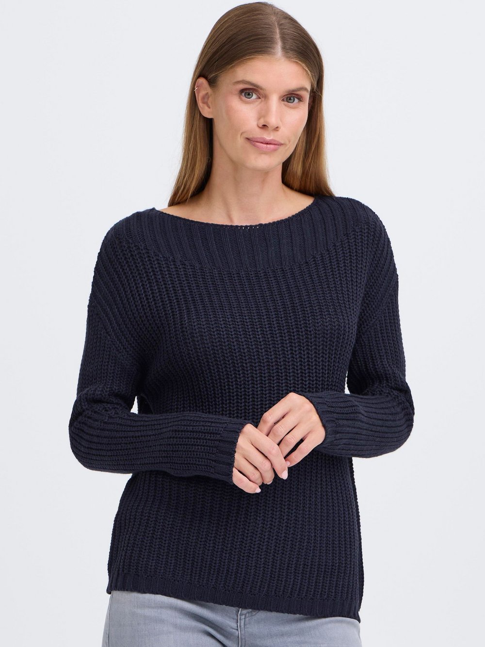 OXMO Strickpullover Damen blau, XS Image