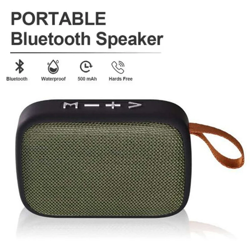 Universal Mini Tragbare Stoff Bluetooth Lautsprecher Drahtlose Verbindung Outdoor Sport Stereo Audio Unterstützung TF Karte Telefon Soundbar Image