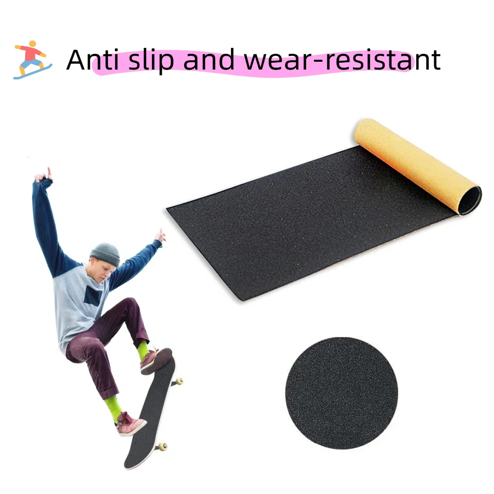 1PC Self-Adhesive Waterproof Wear-Resistant Skateboard Sandpaper Decks Stickers for Longboard & Skateboard