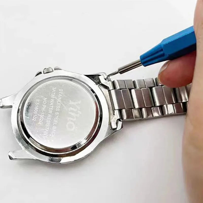 Uhr Reparatur Tool Kit Uhr Strap Frühling Bar Link Pin Remover Reparatur Opener Messung Aluminium Legierung Professionelle Uhr Werkzeuge Image