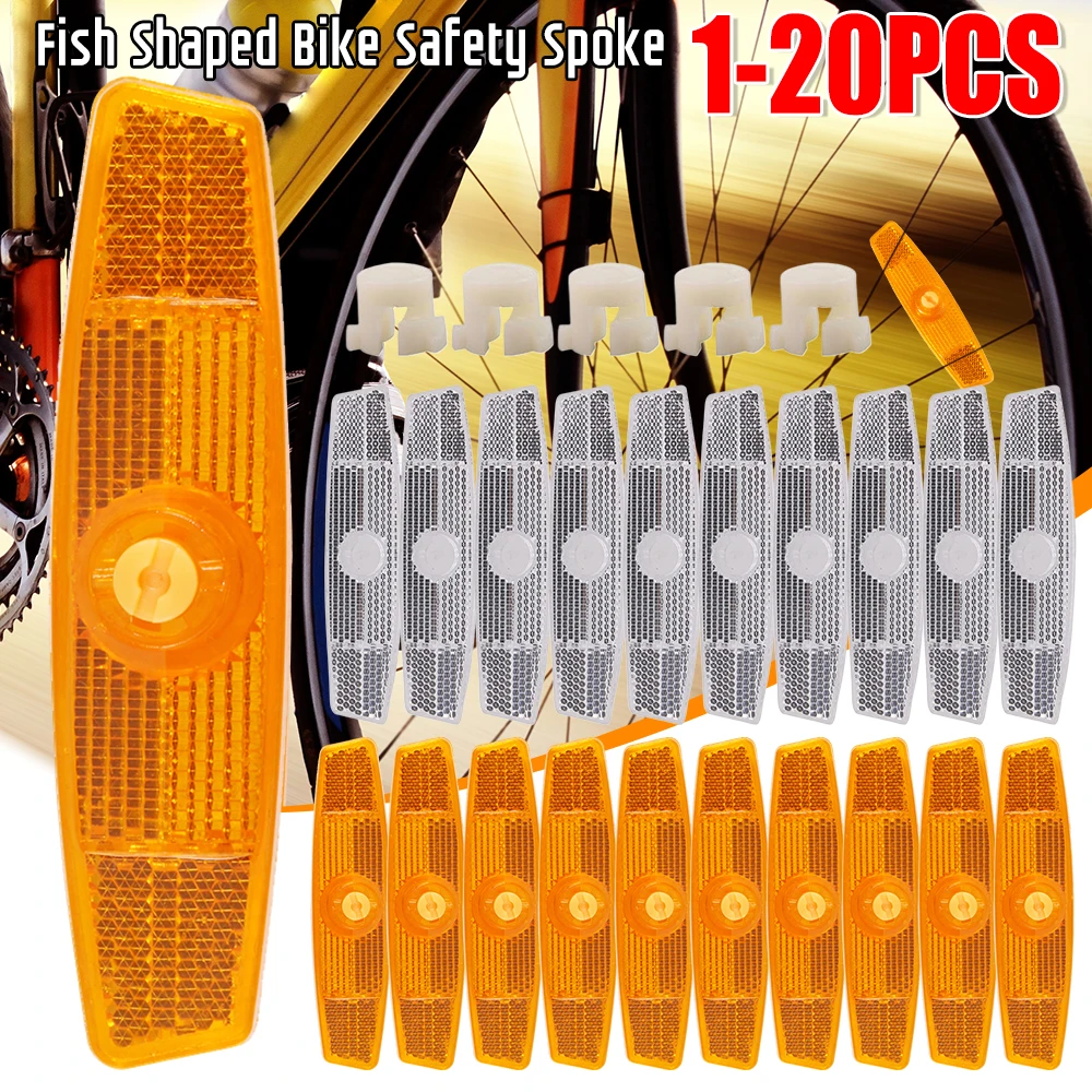 1-20PCS Fahrrad Speichen Reflektoren MTB Rennrad Warnung Speichen Sicherheit Reflektor Lichter Fahrrad Felge Lichter Radfahren zubehör Image