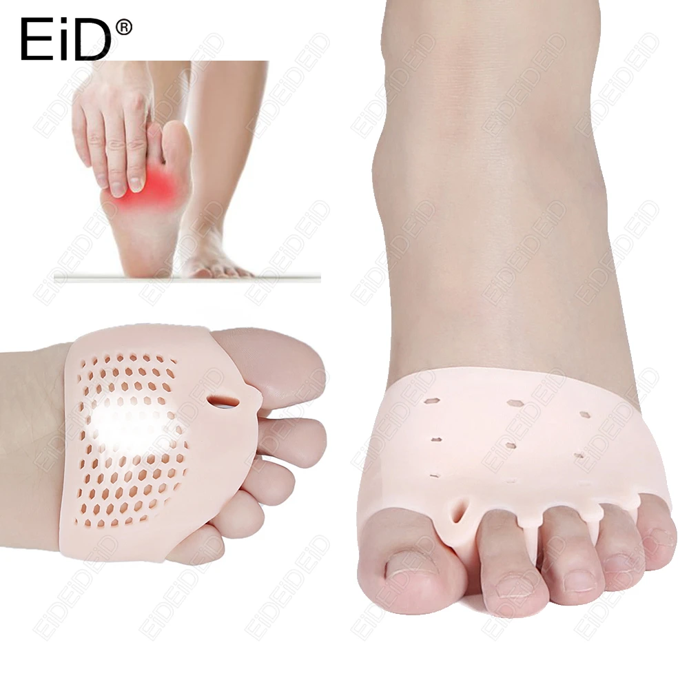 Silikon Gel Einlegesohlen Zehenspreizer Daumen Valgus Corrector Bunion Guard Fuß Schmerzlinderung Pads Fußpflege Kissen Mann Frauen Image