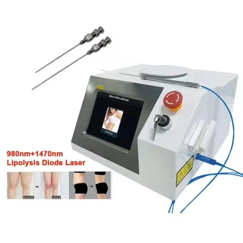 Diodenlaser 980 Körpermodellierung Schlankheitsbehandlung 1470 Lipolyse-Laser Fettreduktion Gesichtsstraffung Endolifting Laser-Lipo-Sauggerät Image