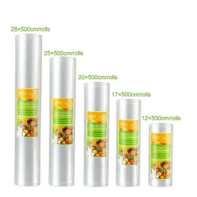 Vacuum Sealer Bags for Food Saver Sealing Machine Plastic Storage Vacuum Bag Kitchen Packer Vacum Bag 3-5 Packaging Rolls