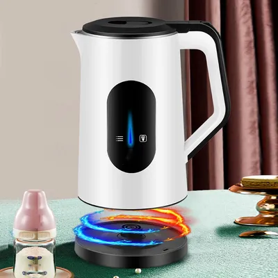 2.2L Stainless Steel Electric Digital Display Hot Water Boiler 1500W Fast Boil Thermal Water Kettle for Making Tea and Coffee