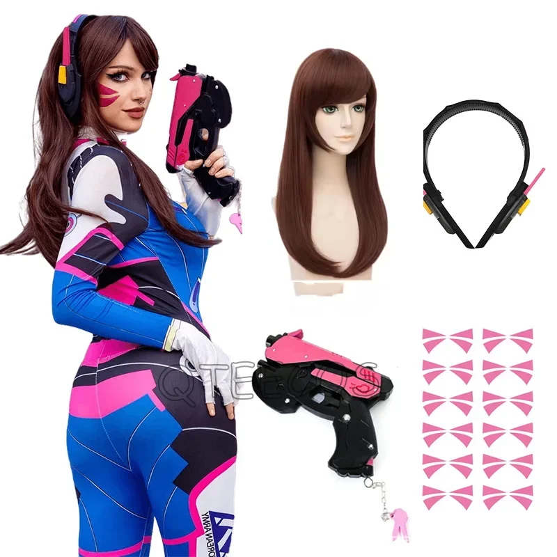 Dva Cosplay Kostüm Body Zenti Spiel Frauen Sexy Erwachsene Overalls Perücke Pistole Kopfhörer Anzug Halloween Party Kostüme Kleidung Image