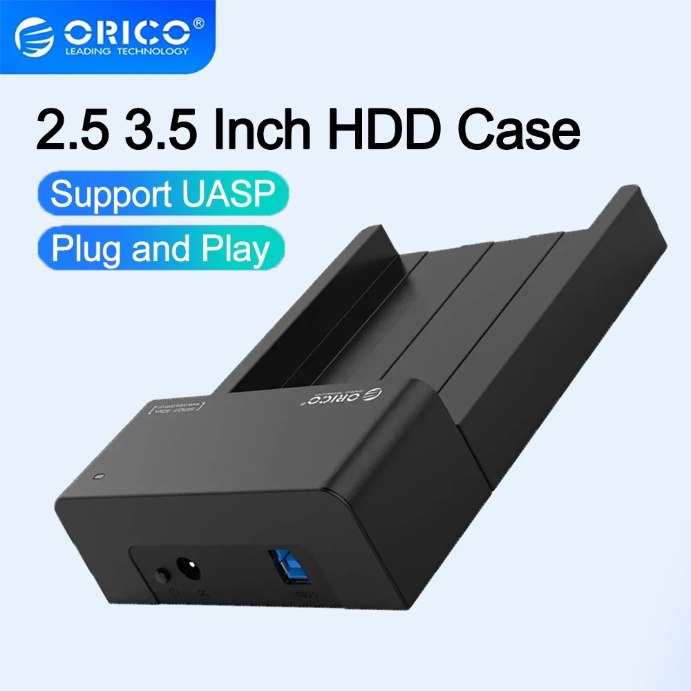 ORICO boîtier de disque dur 2.5 et 3.5 pouces USB 3.0 SATA 5Gbps boîtier de disque dur pour disque dur SSD boîtier de disque dur externe Support UASP 18 to