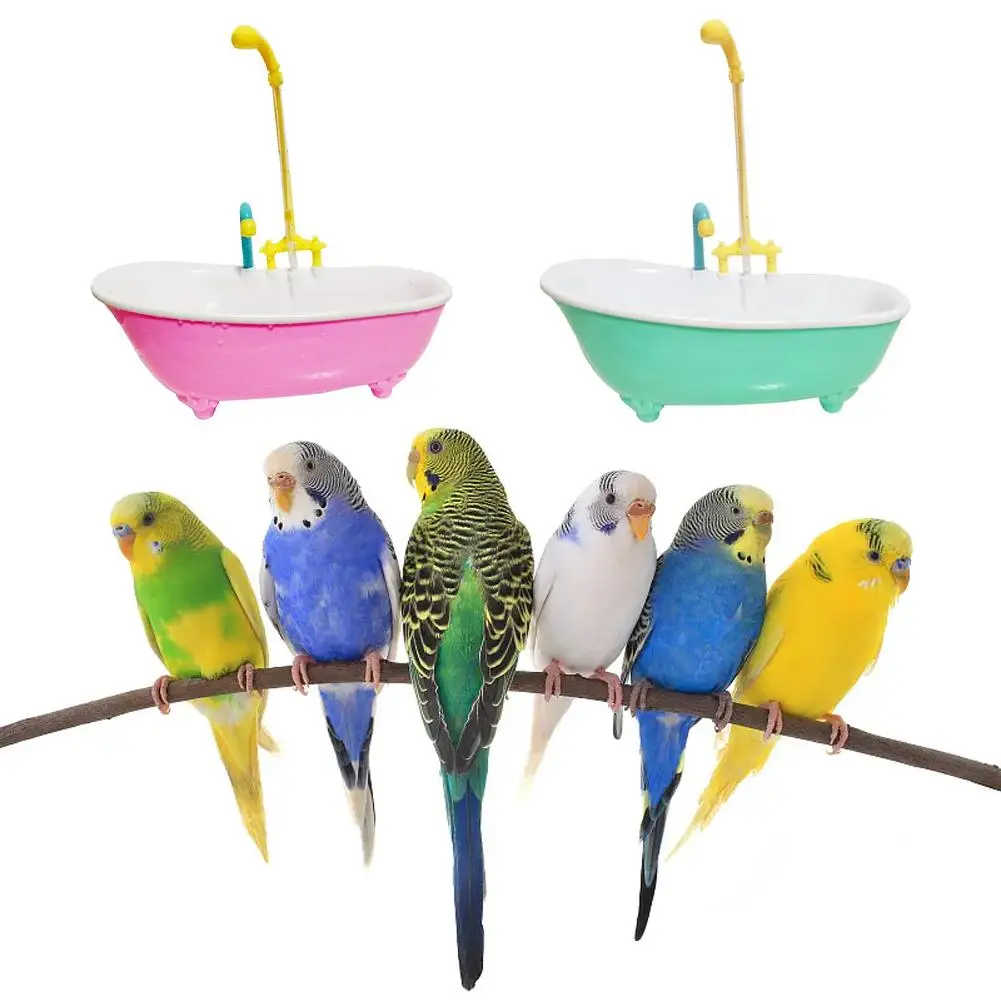 Papagei Automatische IntelligenteBad Vogel Dusche Badewanne Käfig Sittich Kunststoff ZubehörHaushalt ZubehörBird Liefert Nette J1E2 Image