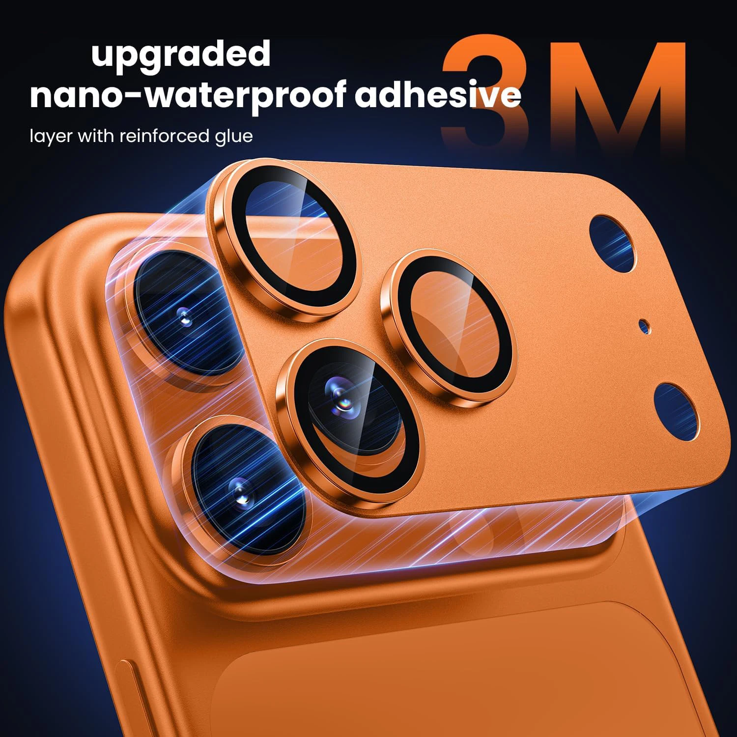 für Telefon 17 Pro Max 17 Air Kamera Objektiv Schutz Starke Adsorption Metall 9H + Gehärtetes Glas Kamera Bildschirm voller Schutzhülle Image