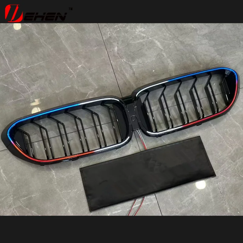LED-Netzlicht für BMW G20 G30 G32 G05 G06 G07 G01 G02 G12 G14 G15 G16 Leuchtendes Mittelgitter modifiziertes Ring-Frontgrill-Netzlicht Image