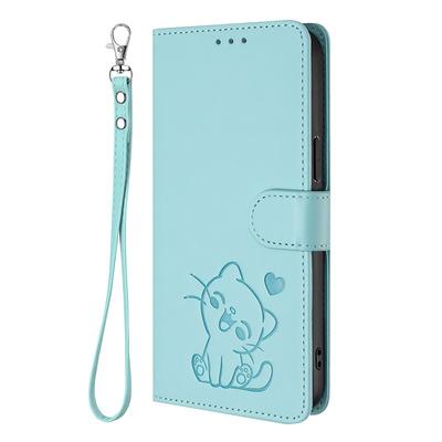 Phone Case For Google Pixel 9 Pro Pixel 9 Pro XL Pixel 8 Pro Pixel 8 Wallet Case Full Body Protective with Lanyard Camera Lens Protector Cat Retro TPU PU Leather