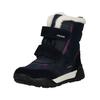 Snowboots GEOX "Geox Stiefel Leder/Textil", Kinder, Gr. 28, navy, lila, Leder, Textil, casual, Schuhe