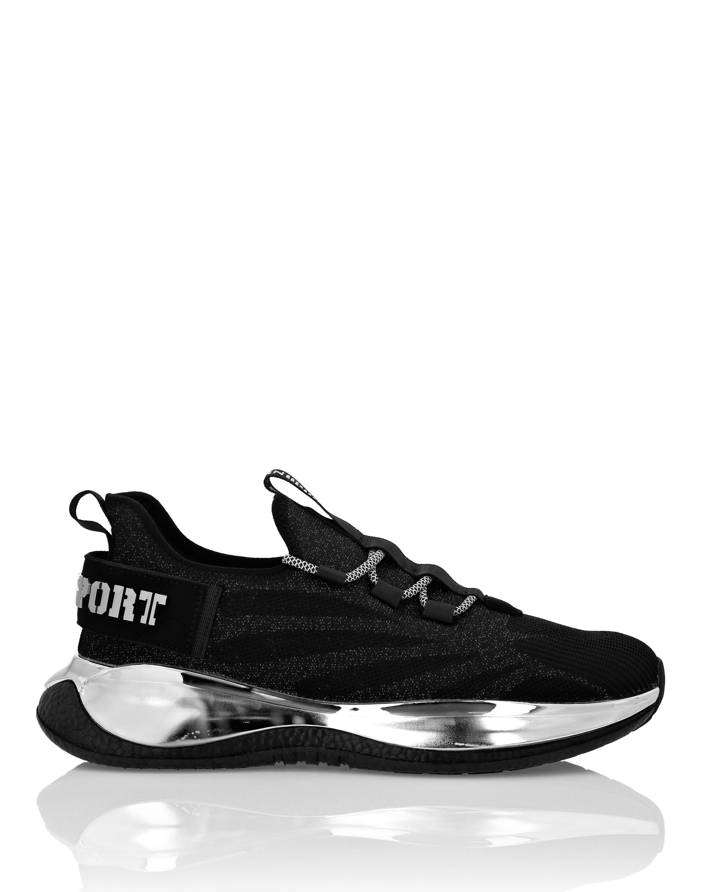 Sneaker PLEIN SPORT "The Iron Tiger Gen.x.2", Damen, Gr. 40, Normalschaft, schwarz (0291, schwarz, nickel), Schuhe Sneaker