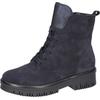 Schnürstiefelette WALDLÄUFER "H-ALEA", Damen, Gr. 5,5 (38,5), blau (nachtblau), Veloursleder, Nappaleder, klassisch, Schuhe, Schnürboots, Plateaustiefelette, Komfortweite H = sehr weit