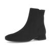 Stiefelette GABOR, Damen, Gr. 44, schwarz, Ziegenveloursleder, unifarben, klassisch, Schuhe, Blockabsatz, Boots, Businessschuh mit Best Fitting und G-Weite
