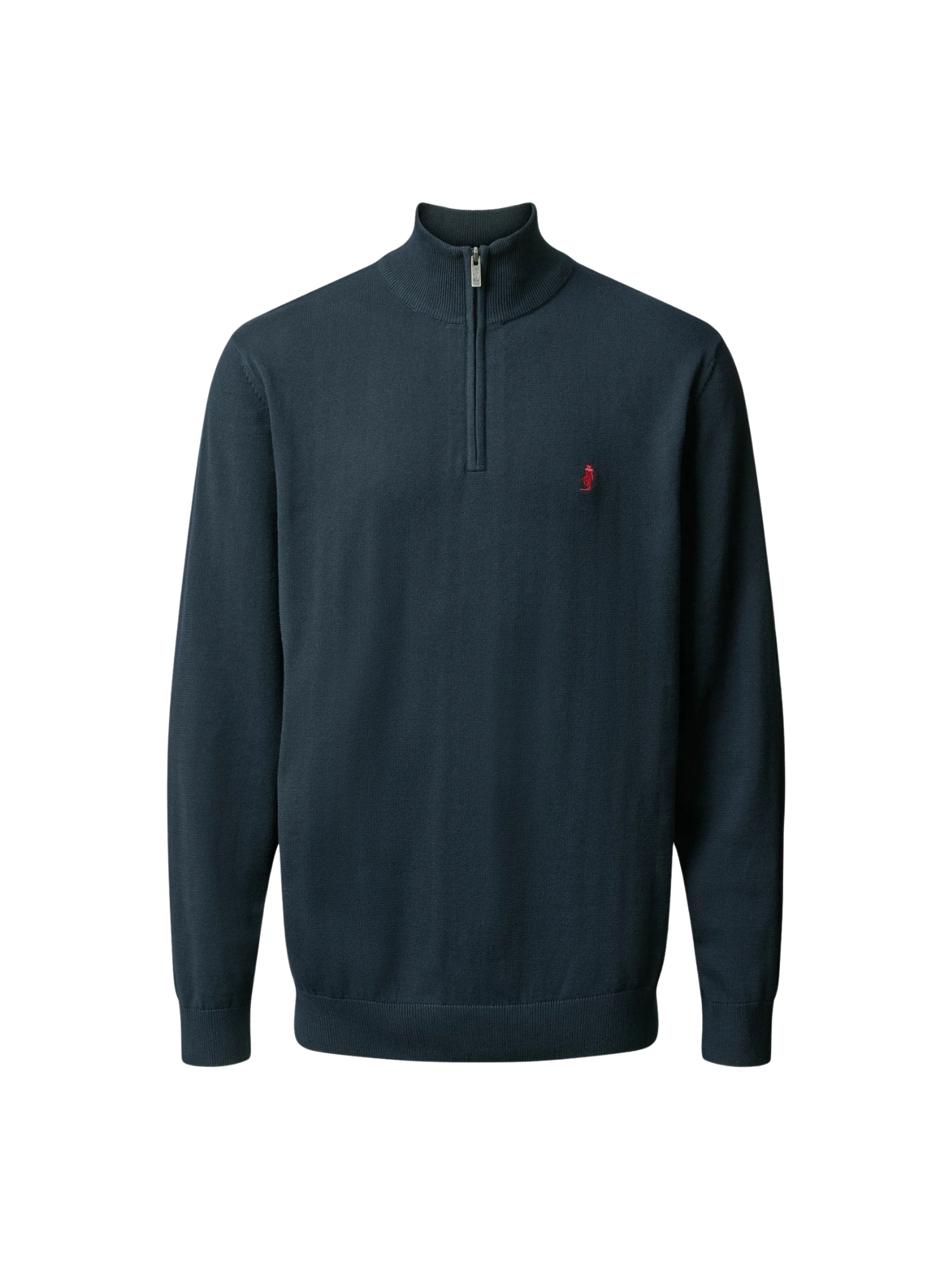 Strickpullover MCS "MCS Sweater Eli", Herren, Gr. M, schwarz sapphire, Obermaterial: 100% Baumwolle, Pullover Image