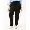 Anzughose TOMMY HILFIGER CURVE "CRV TIMELESS WOOL SLIM STRT PANT", Damen, Gr. 52, N-Gr, schwarz, Web, Obermaterial: 54% Polyester, 44% Wolle, 2% Elasthan, unifarben, casual, slim fit, Hosen, in großen Größen, mit Wolle