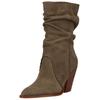Bikerboots DOLCE VITA "Dolce Vita Stiefel Veloursleder/Synthetik", Damen, Gr. 40, grün (olive), Veloursleder, Synthetik, casual, Schuhe