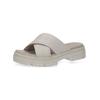 Pantolette CAPRICE "Caprice Pantoletten Leder", Damen, Gr. 40, weiß, Leder, casual, Schuhe