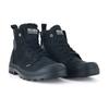 Winterboots PALLADIUM "PAMPA HI ZIP WL", Gr. 45, schwarz (schwarz, schwarz), Leder, sportlich, Schuhe, Winterschuhe, Schnürboots, Winterstiefel, Snowboots, gefüttert