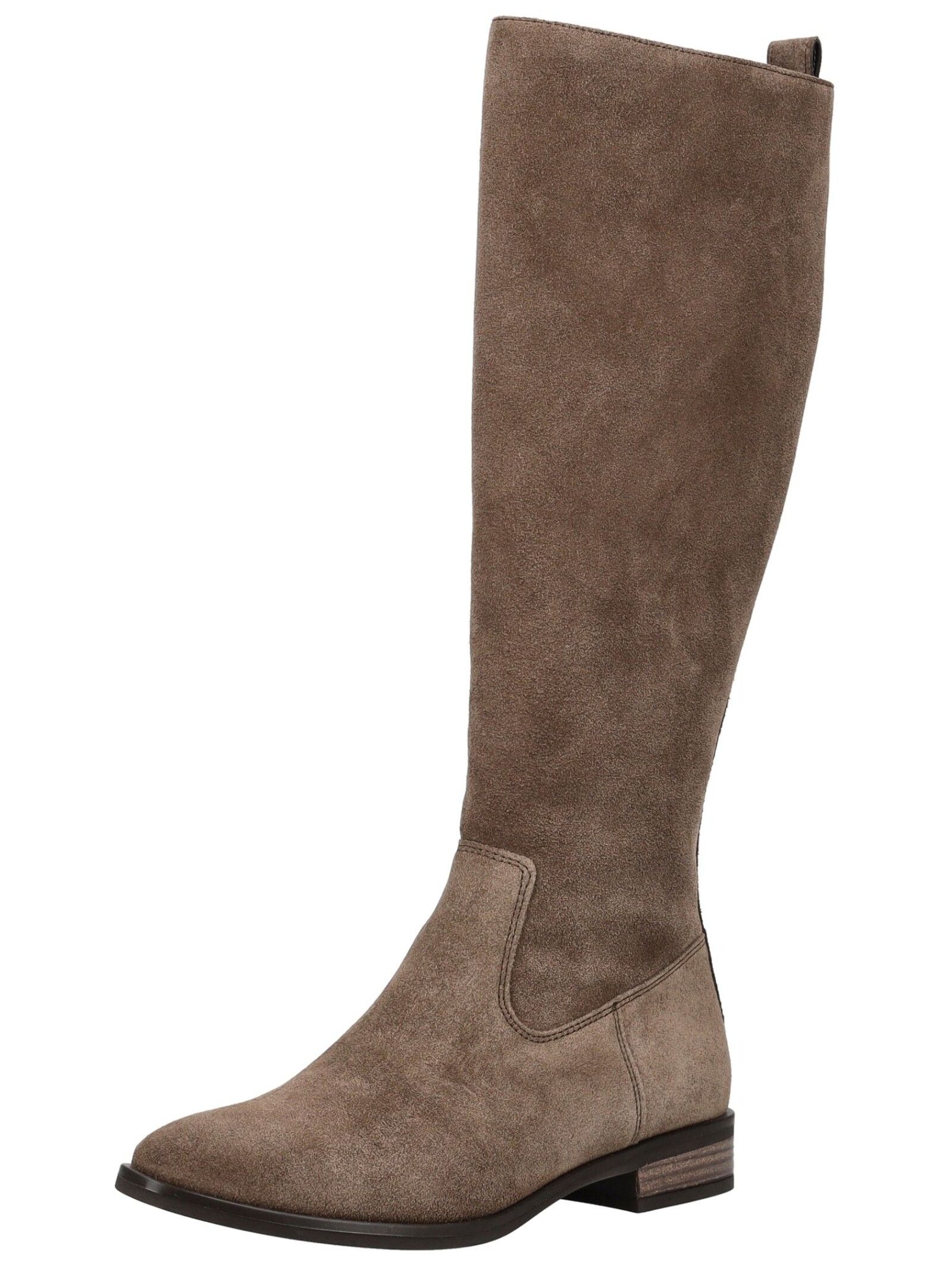 Stiefel PAUL GREEN "Paul Green Stiefel Veloursleder", Damen, Gr. 38,5, braun, Veloursleder, Schuhe Stiefel