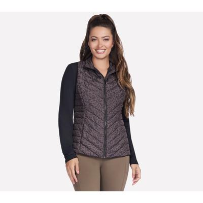 Skechers Women's On-the-GO Luxe Vest | Size Large | Cheetah | Polyester