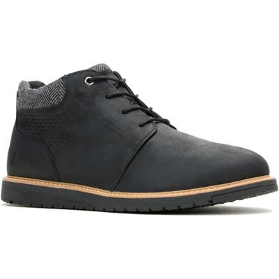 Hush Puppies Jenson Leder Herren Schwarz Stiefeletten Image