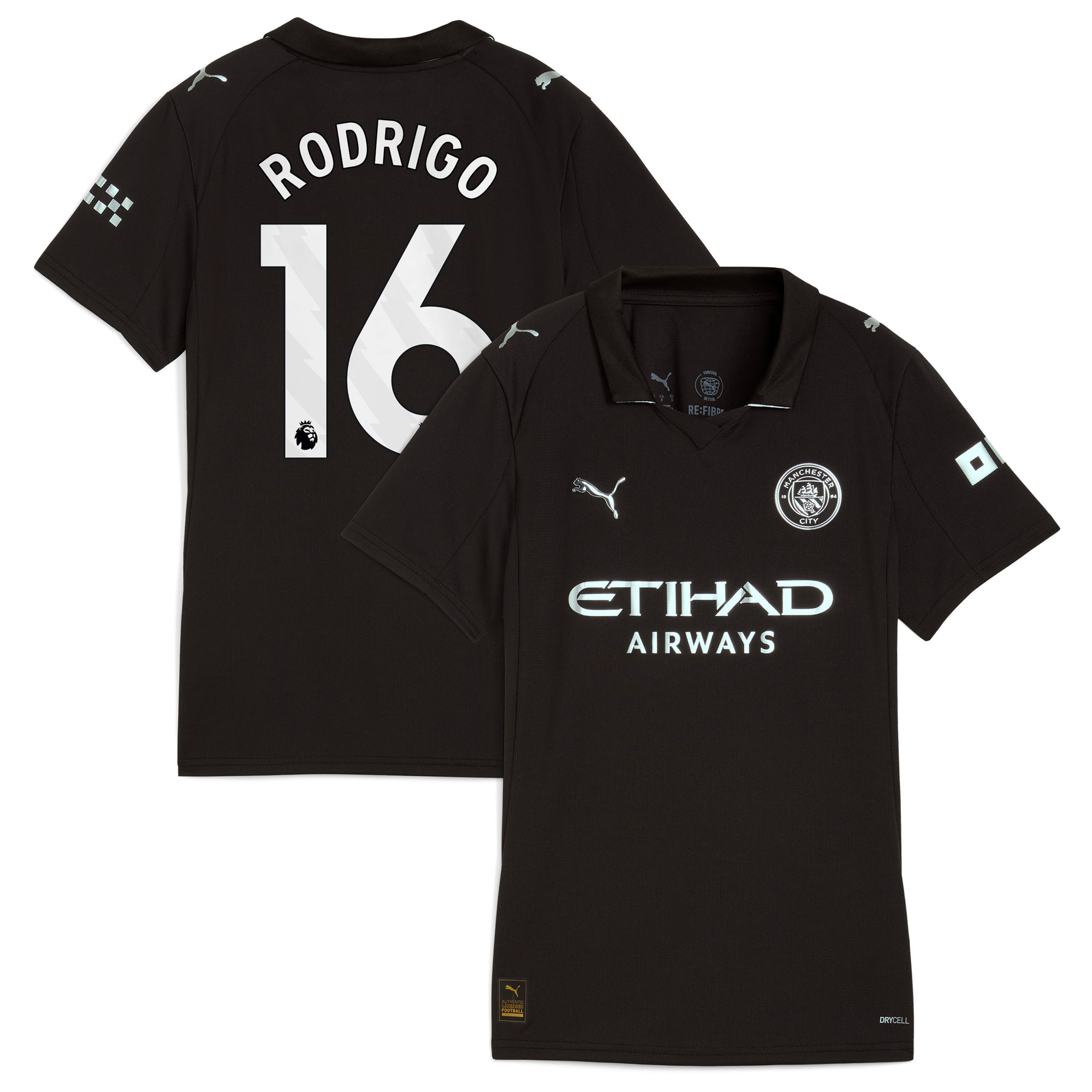 Manchester City PUMA Auswärtstrikot 2025-26 - Damen mit Aufdruck Rodrigo 16 Image
