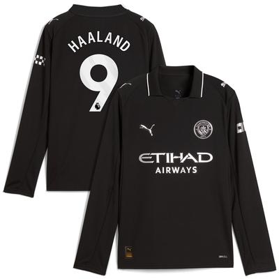 Manchester City PUMA Auswärtstrikot 2025-26 - Langarm - Kinder mit Aufdruck Haaland 9 Image