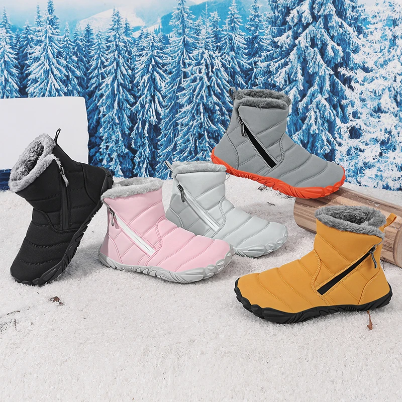 Winter Schnee Stiefel kinder Schuhe Für Jungen Mädchen Warme Plüsch Stiefeletten Im Freien Wasserdichte Anti Slip Kinder Baumwolle Schuhe mode