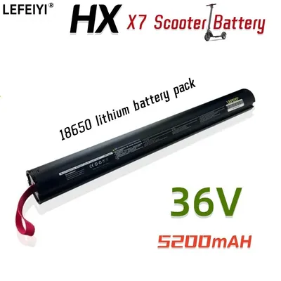36V 5,2Ah X7 Scooter-Akku, faltbar, eingebauter wiederaufladbarer Akku für Huanxi HX X7 Scooter Elektroroller-Akku 36V