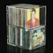 Scatola portaoggetti per CD in acrilico Contenitore per CD DVD in plastica trasparente con coperchio Scaffale impilabile antipolvere per libri di videogiochi