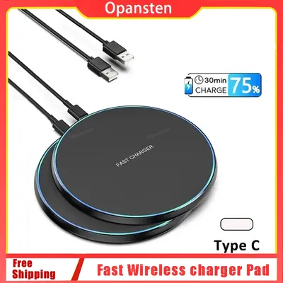 LED-Licht-Wireless-Ladegerät-Pad für iPhone 16 15 14 13 12 8 X XR Samsung Xiaomi Airpods Pro Schnelle kabellose Ladestation
