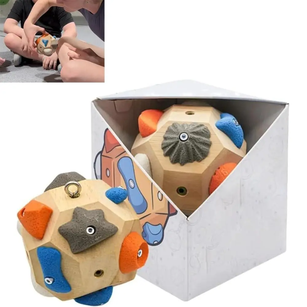 Tragbarer, handgefertigter Boulder-Block, multifunktionaler Kletter-Trainingsblock, 3D-Kletterball, Finger-Krafttraining Image