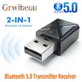 NUOVO Bluetooth 5.0 Trasmettitore Audio Ricevitore Mini USB 3.5mm AUX Jack Musica Stereo Adattatore BT Senza Fili Per PC TV Altoparlante Per Auto