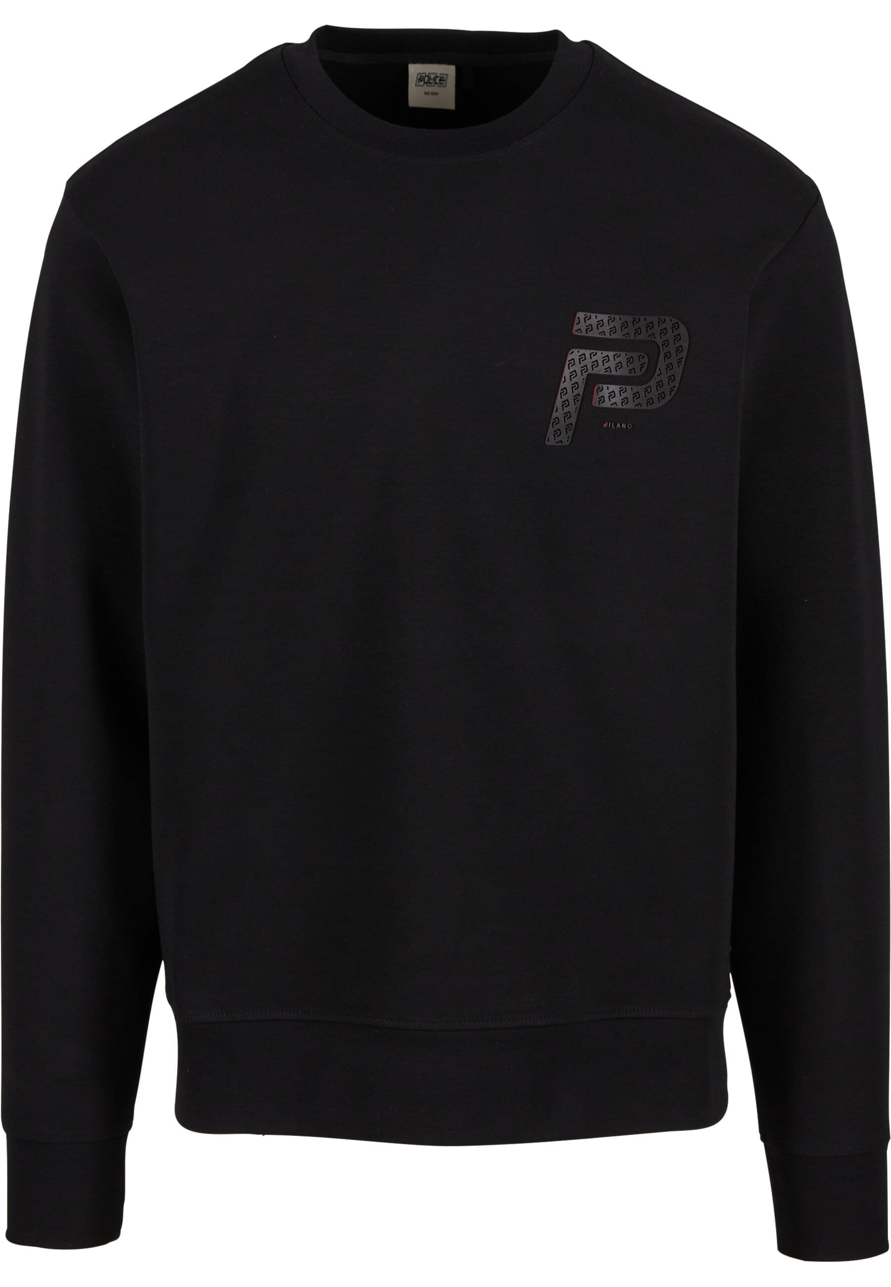 Rundhalspullover 883POLICE "883 Police KLETTON SWEATSHIRTS", Herren, Gr. M, schwarz, 92% Baumwolle, 8% Elasthan, mehrfarbig, normal, Rundhals, Pullover Image