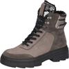 Schnürboots WALDLÄUFER "H-SAIGA", Damen, Gr. 5,5 (38,5), grau (grau, silberfarben), Veloursleder, Nubukleder, Nappaleder, modisch, Schuhe, Schnürstiefelette, Plateauboots in Komfortweite H (= sehr weit)