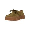 Mokassin CLARKS "Torhill Bee", Damen, Gr. 36, grün, Leder, klassisch, Schuhe, mit großer, gerippter Außensohle