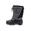 Winterboots KANGAROOS "KANGA-BEAN II", Damen, Gr. 37, grau (steel grau, jet schwarz), Synthetik, Textil, sportlich, Schuhe, Snowboots, Winterboots, Winterschuhe, herausnehmbarer Innenschuh
