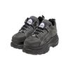 Trainingsschuh BUFFALO "Buffalo 1339-14 - VEGAN DENIM", Damen, Gr. 37, grau (grau, schwarz), Kunstfaser, unifarben, Schuhe