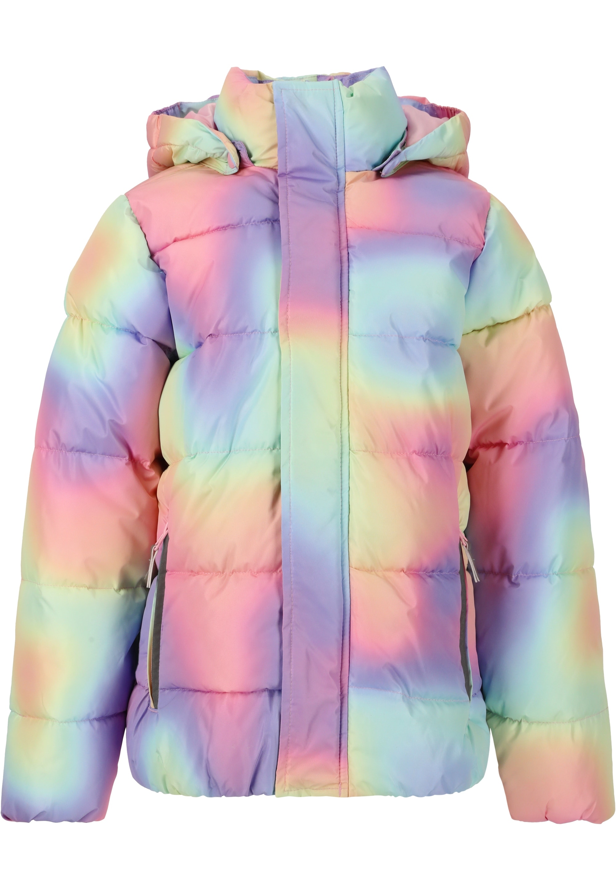 Steppjacke ZIGZAG "Mio", Kinder, Gr. 140, rosa, 100% Polyester, bedruckt, mehrfarbig, normal, ohne Ausschnitt, Jacken, in wasserfester Qualität Image